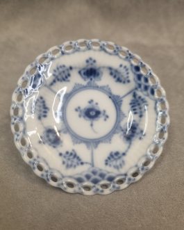 Blue Fluted Full Lace envelope ashtray or mini plate #1004