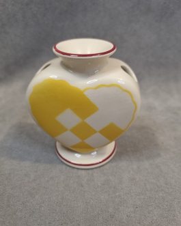 Aluminia Christmas heart with yellow paint