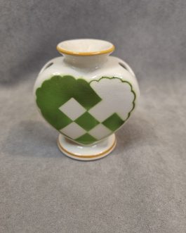 Aluminia Christmas heart with green paint