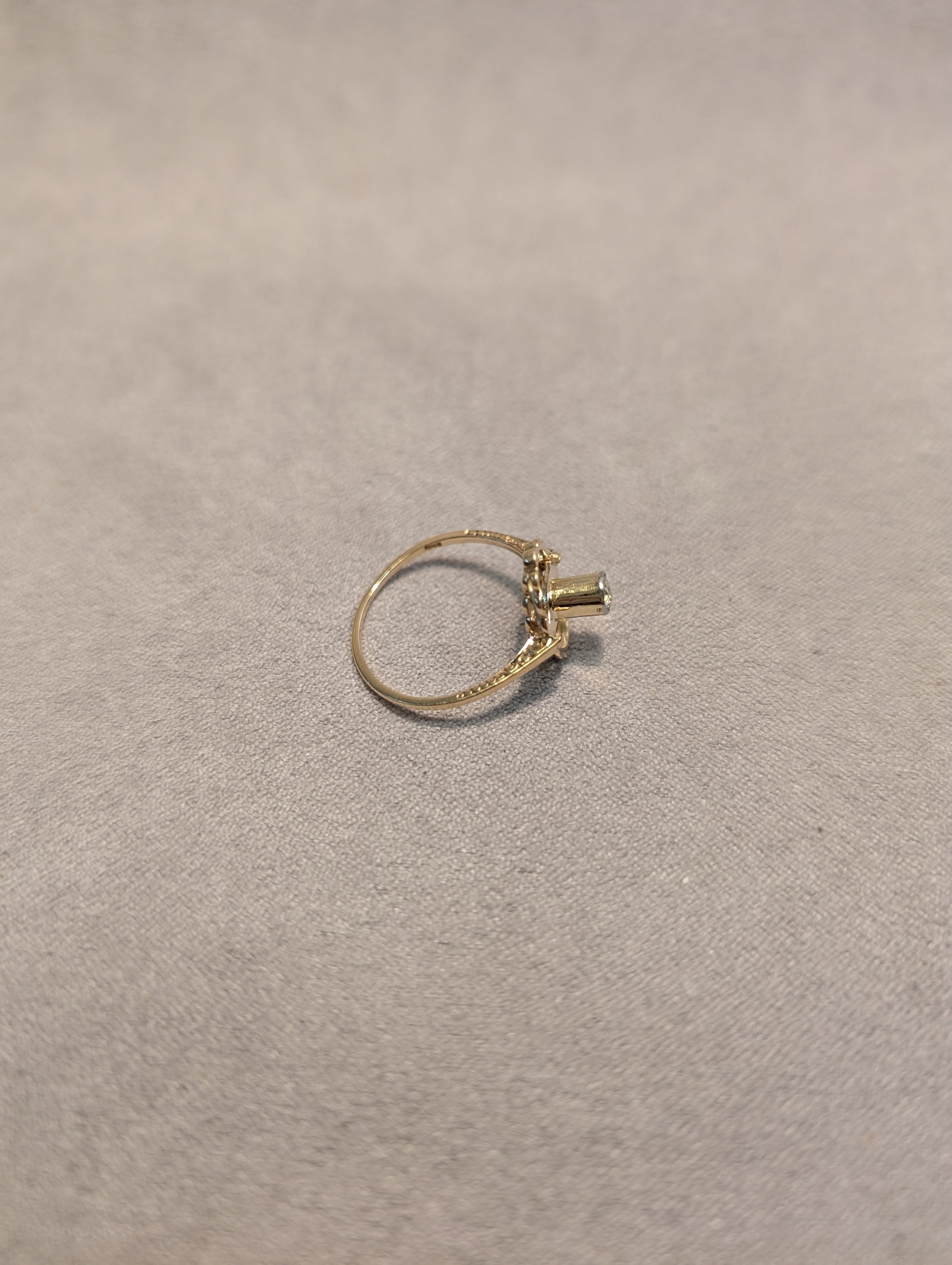 14 karat guldring - Billede 2