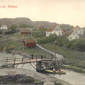Ørabroa håndkolorert postet 1908