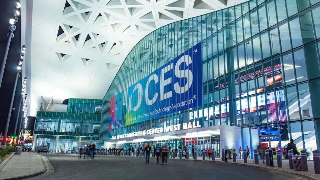 Entrée de l'événement emblématique Consumer Electronic Show à Las Vegas.