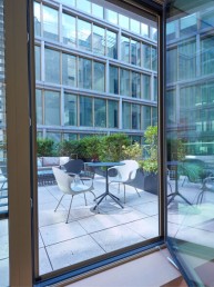 An elegant office patio