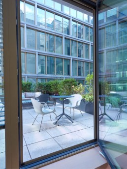 An elegant office patio