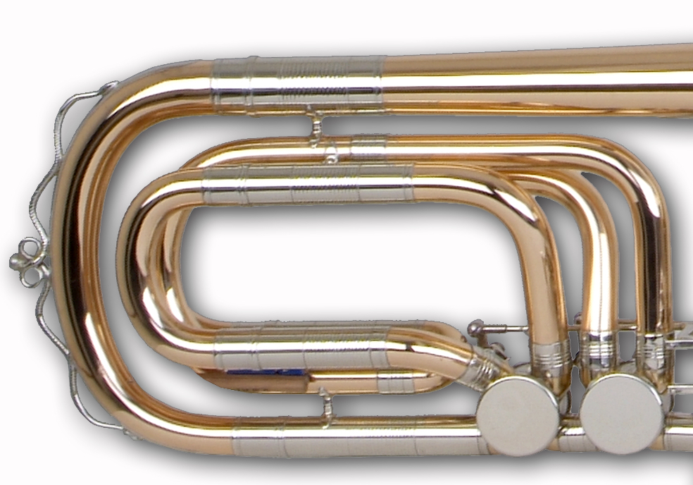 Bass trombone, traditional wrap