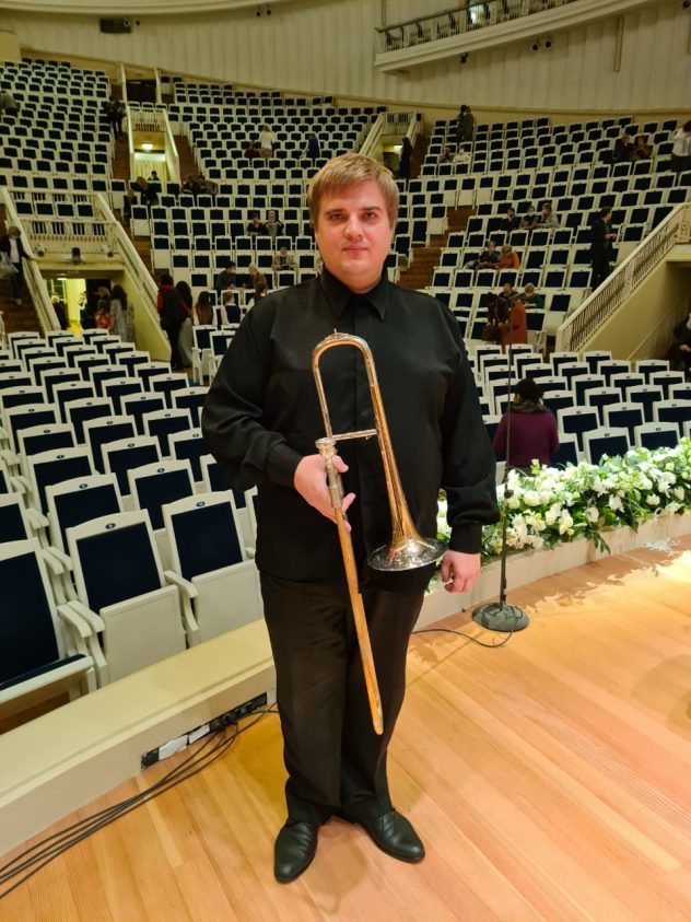 Aleksander Polozov Soloposaunist Musikalisches Theater "Teatrium" Moskau