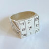 tuareg ring with symbols