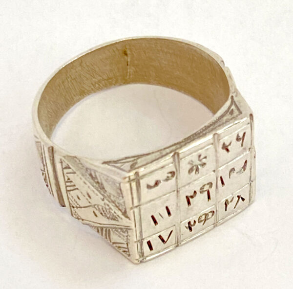 tuareg ring with symbols