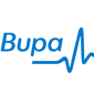 Logo of BUPA insurance for hernia surgery.