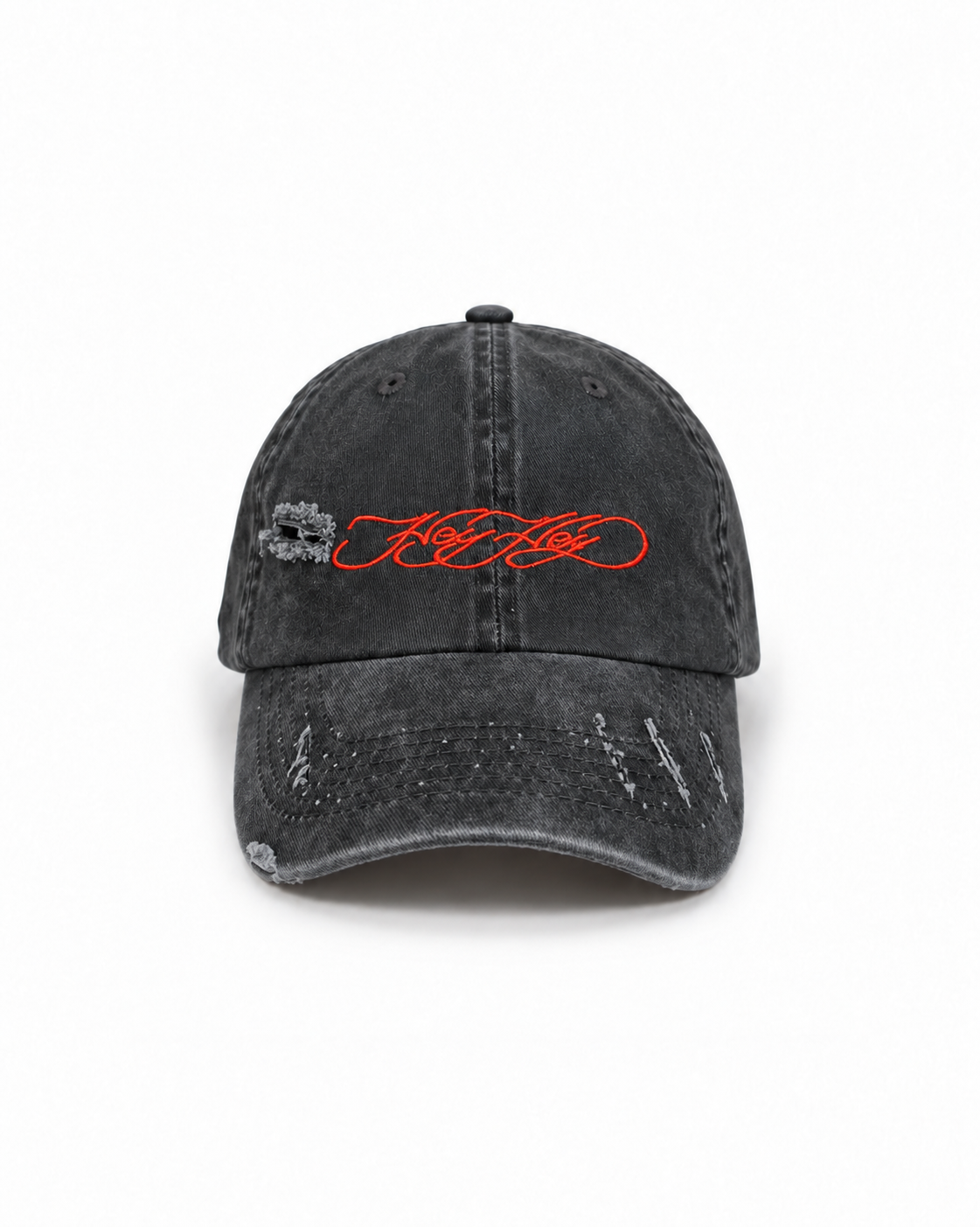 Script cap (hand finished)