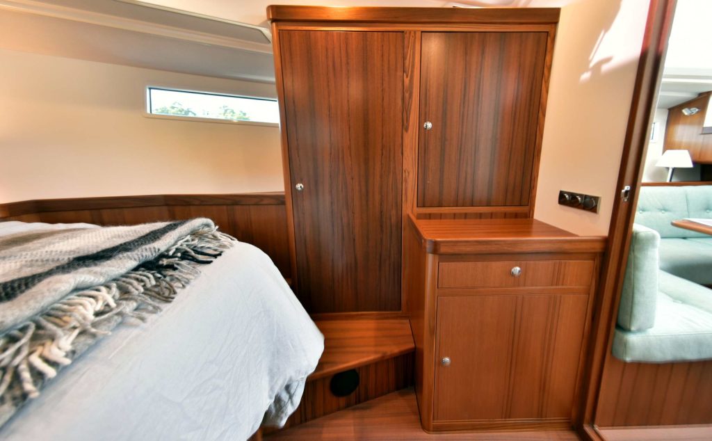 Forward stateroom lockers, Heyman 42' PPH