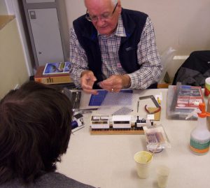 Demonstrating scratch-building with styrene sheet