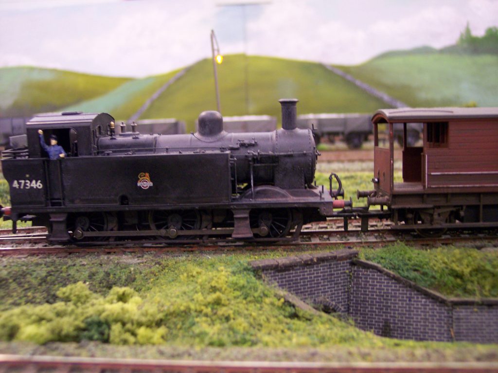 0-6-0T loco shunting the sidings.