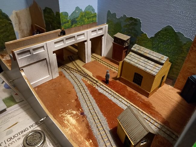 Ballasting and starting to paint the bridge
