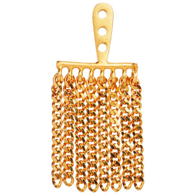 Dancing Chains Behind Ear-Earring Gold