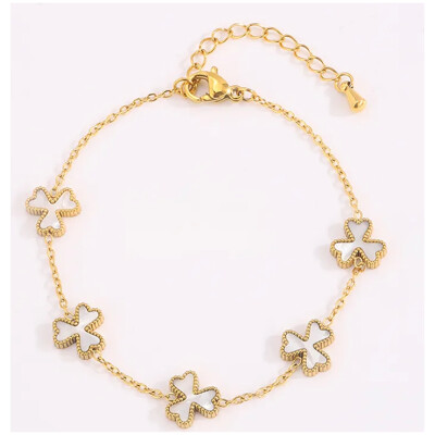 Sidsel Enamel Clover Bracelet