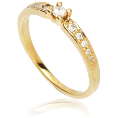 14kt Luxuz ring LUR05 rødguld