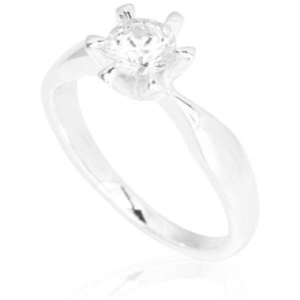 PRESENT Diamantring i 14 kt. hvidguld med 1,00 ct. white diamant . Byt inden for 2 år. - Image 2