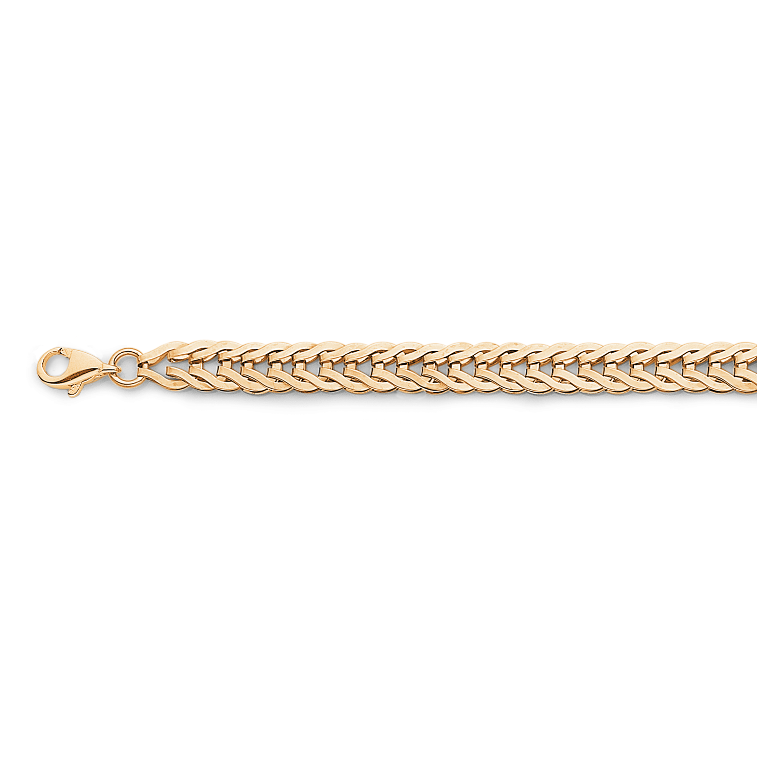 8kt collier flad sildeben
