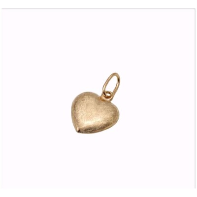 Guld hjerte mat 8kt. 8,5mm x 8,5mm