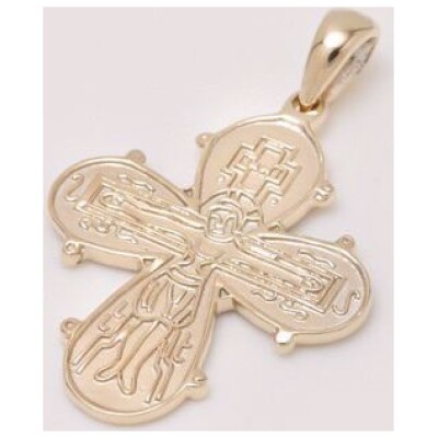 Guld dagmar kors 8kt. 2,4cm x 1,6cm