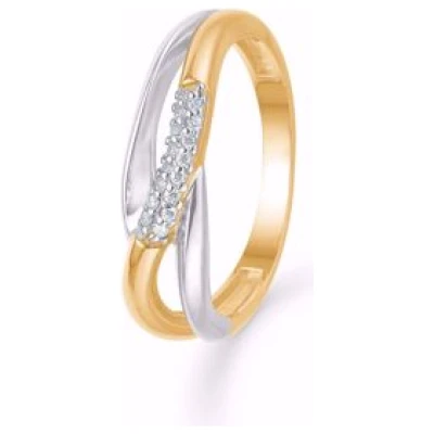 Guld ring 8kt. med zirkonia
