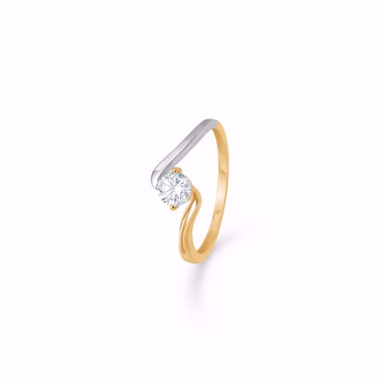 Guld ring 8kt. med zirkonia