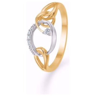 Guld ring 8kt. med zirkonia