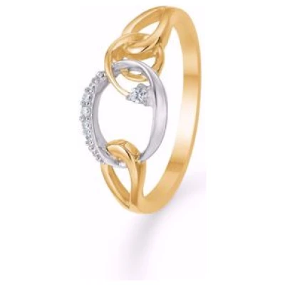 Guld ring 8kt. med zirkonia