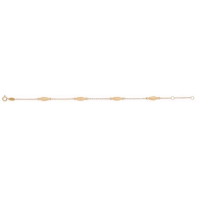 8kt guld armbånd 19cm