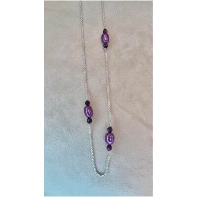 Family necklace barry purple