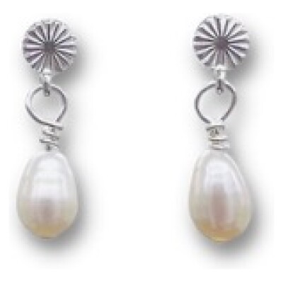 Alice silver ear petit pearl