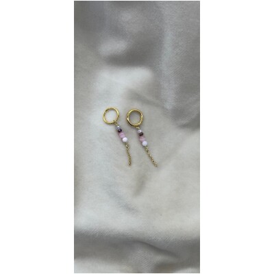 Martine golden petit hoops