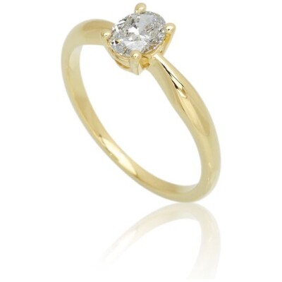 Oval Cur ring 0,50ct labgrown