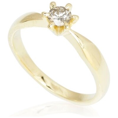 8kt Present ring 0,25ct F-G/SI LAB