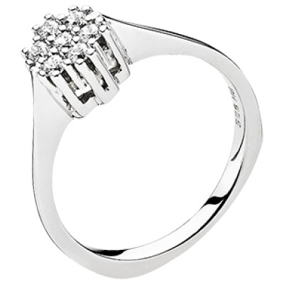 14kt ring roset dia 0,21ct