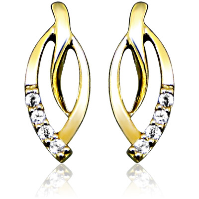 8 kt ørestikker m. syn/zirk