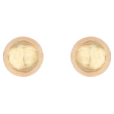 8 kt kugle ørestik 4 mm