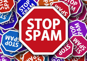 STOP SPAM sign: Photo: Pixabay