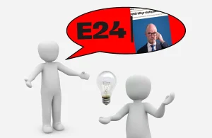 Illustrasjon laget for å kommentere en E24-sak – brukt som utgangspunkt for egne refleksjoner og perspektiver, ikke som gjengivelse av originalartikkelen.