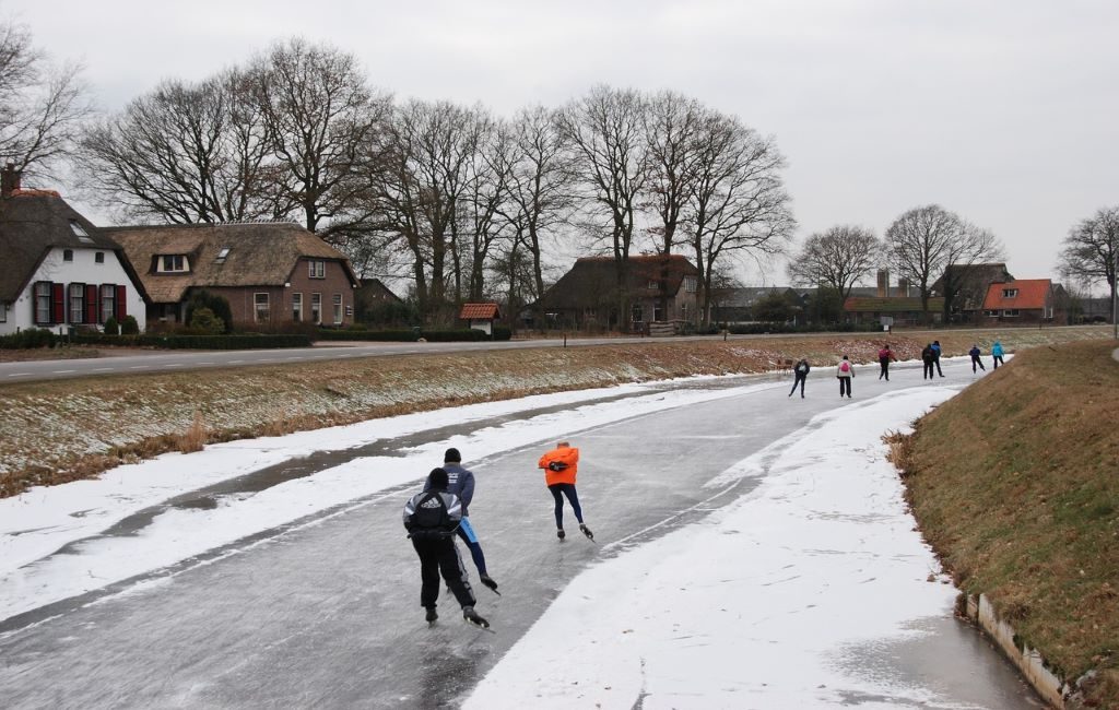‘Elfstedentocht’ de patinaje sobre hielo en los Países Bajos