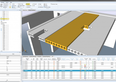 production planning software, hollowcore slab design