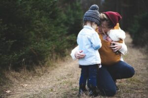 Alleenstaande moeder met twee kinderen