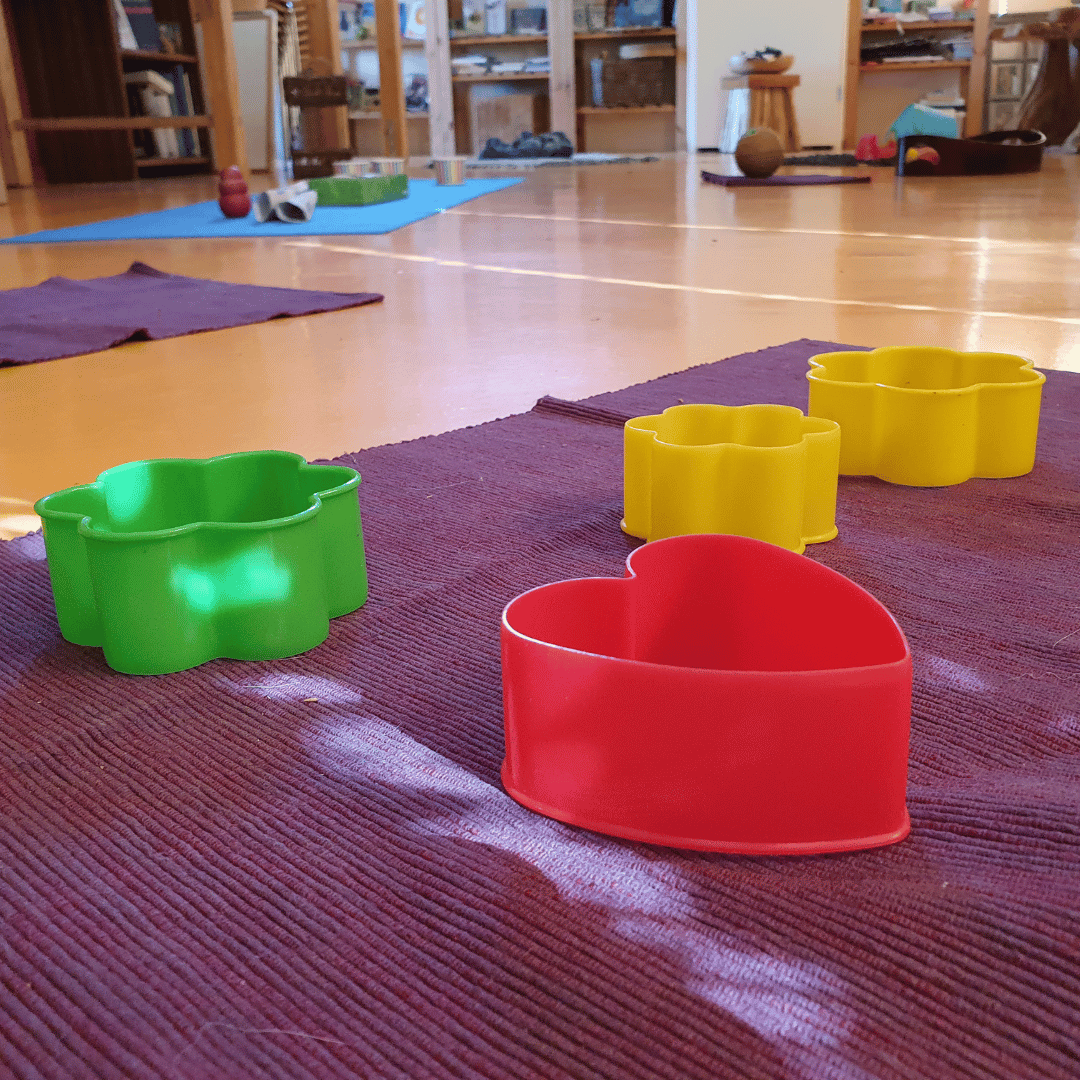 Jij & pup2 Vormpjes tijdens oefening les jij en je pup bij HondenSpiegel