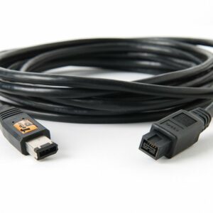 TetherPro FireWire 800/400 - 9 to 6 pin, 15', BLK