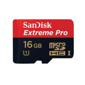 SanDisk 16GB Extreme PRO UHS-I microSDHC Memory Card (U3, Class 10)