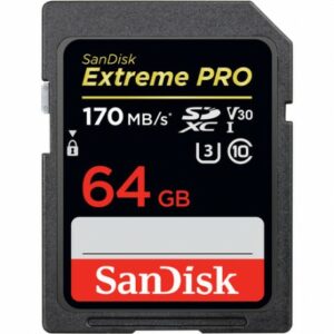 SanDisk 64GB 170MB/s UHS-I Extreme Pro SDXC Card