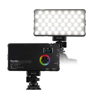 Phottix M200R RGB LED On-Camera Light Panel with USB Power Bank – PH81419