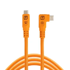 Tether Tools TetherPro Optima 10G USB-C to USB-C Straight Cable – High-Visibility Orange