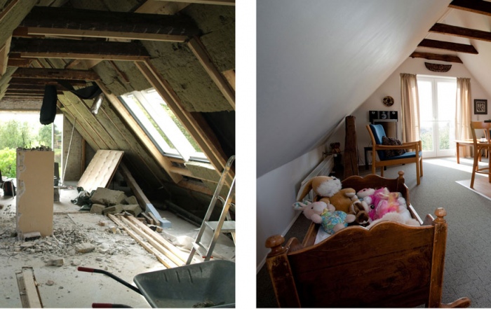 Before and after, renoveringen af Hotel Lolland
